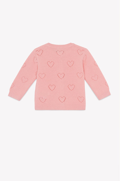 Bonton Pointelle Cardi Lilet Coe