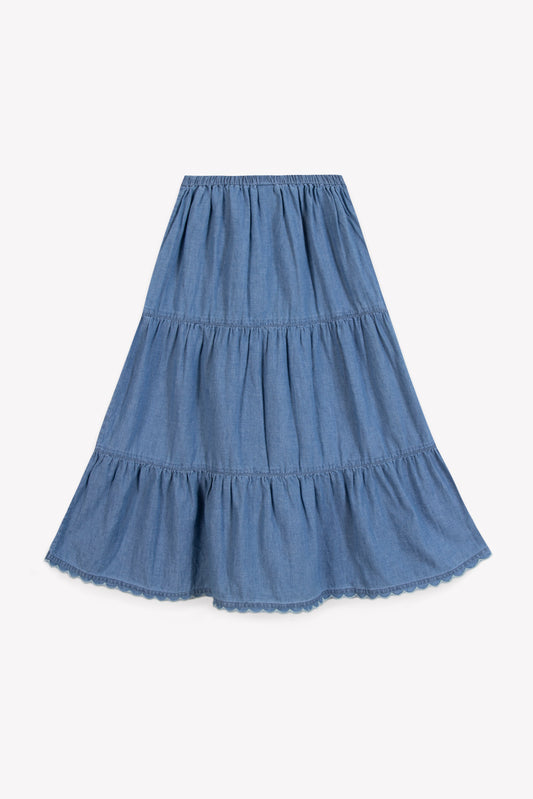 Bonton Tiered Skirt Jupe Celine