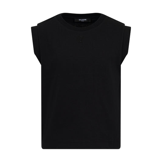 Balmain Sleeveless Tshirt/Top BY8C12