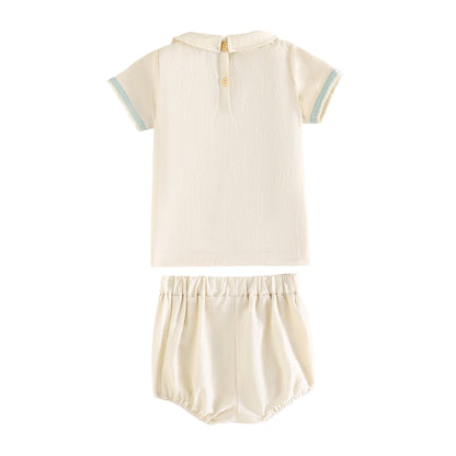 RetroKid Bennet Baby Boy Button Up Set