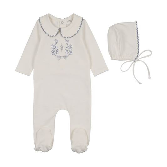 Peluche Botanical Footie Set with Collar