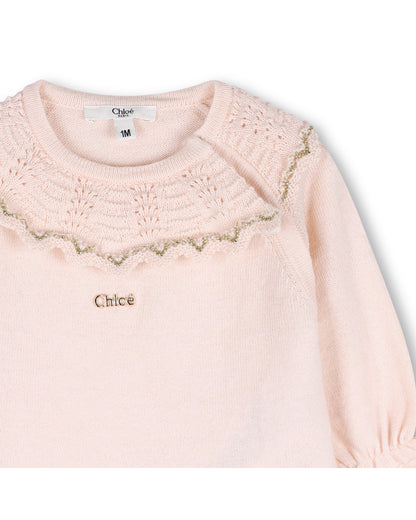 Chloe Ruffle Collar Top & Bloomer Set C20931