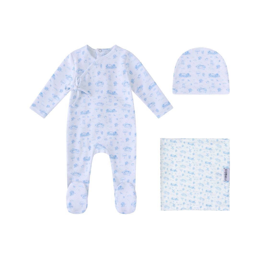 Mini Label Toile Garden Print Set