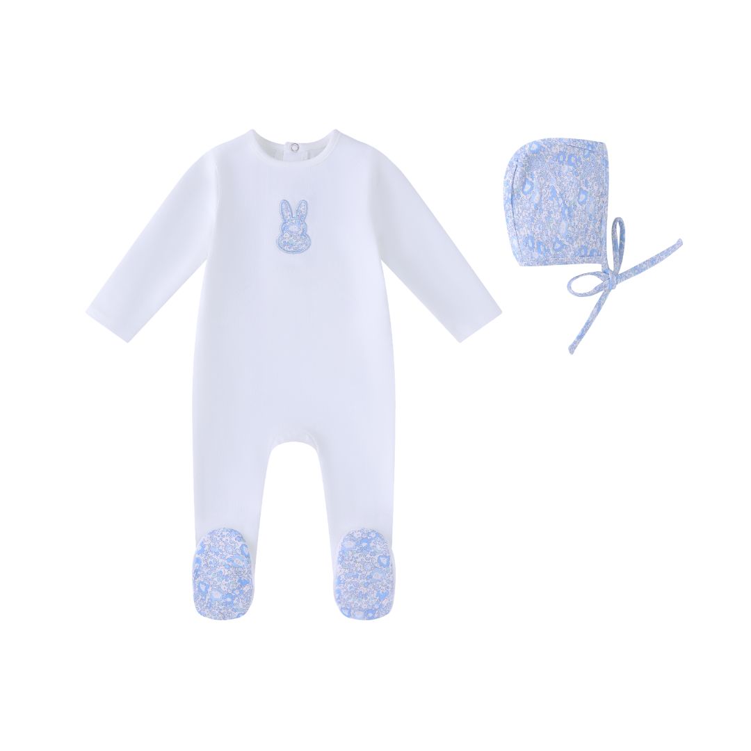 Mini Label Liberty Bunny-Boys Footie and Hat