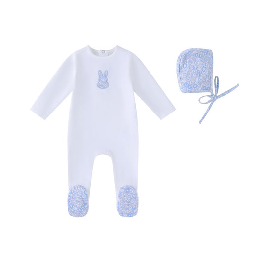 Mini Label Liberty Bunny-Boys Footie and Hat