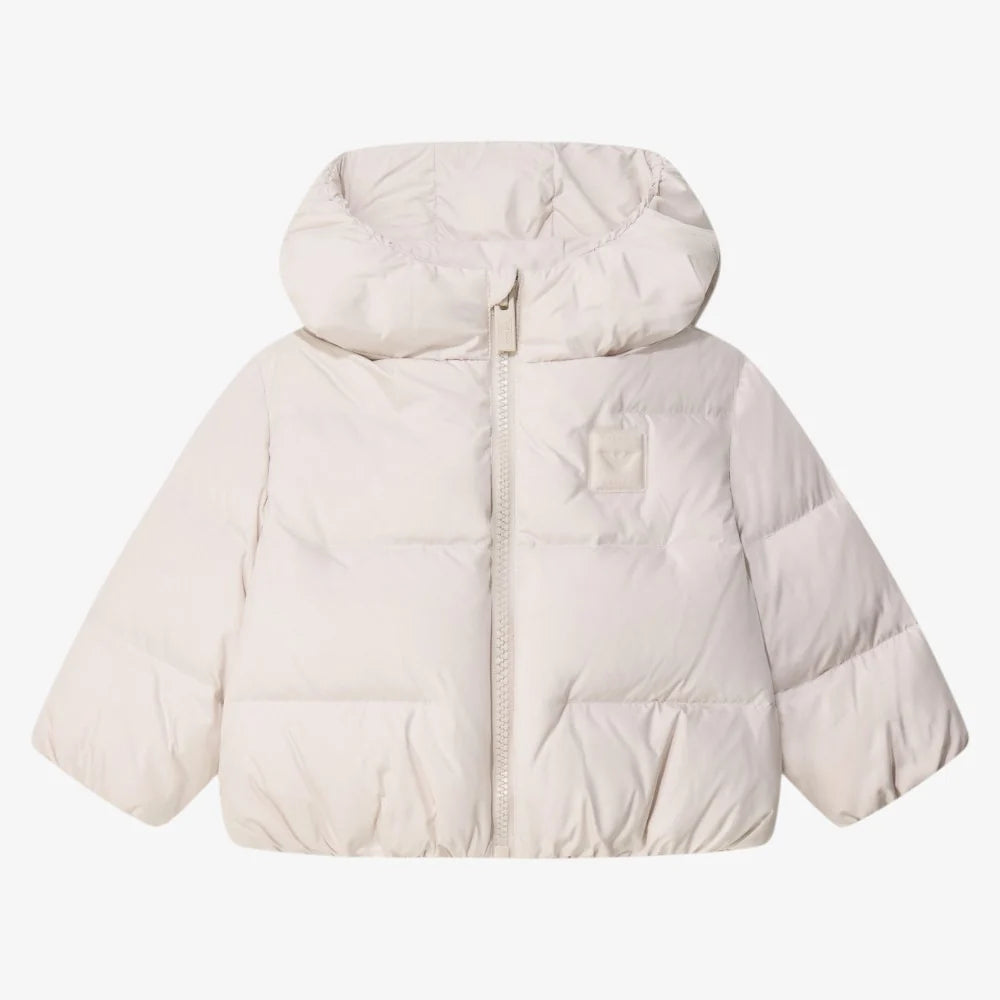 Baby Patch Logo Puffer Jacket EB001523 - Sand
