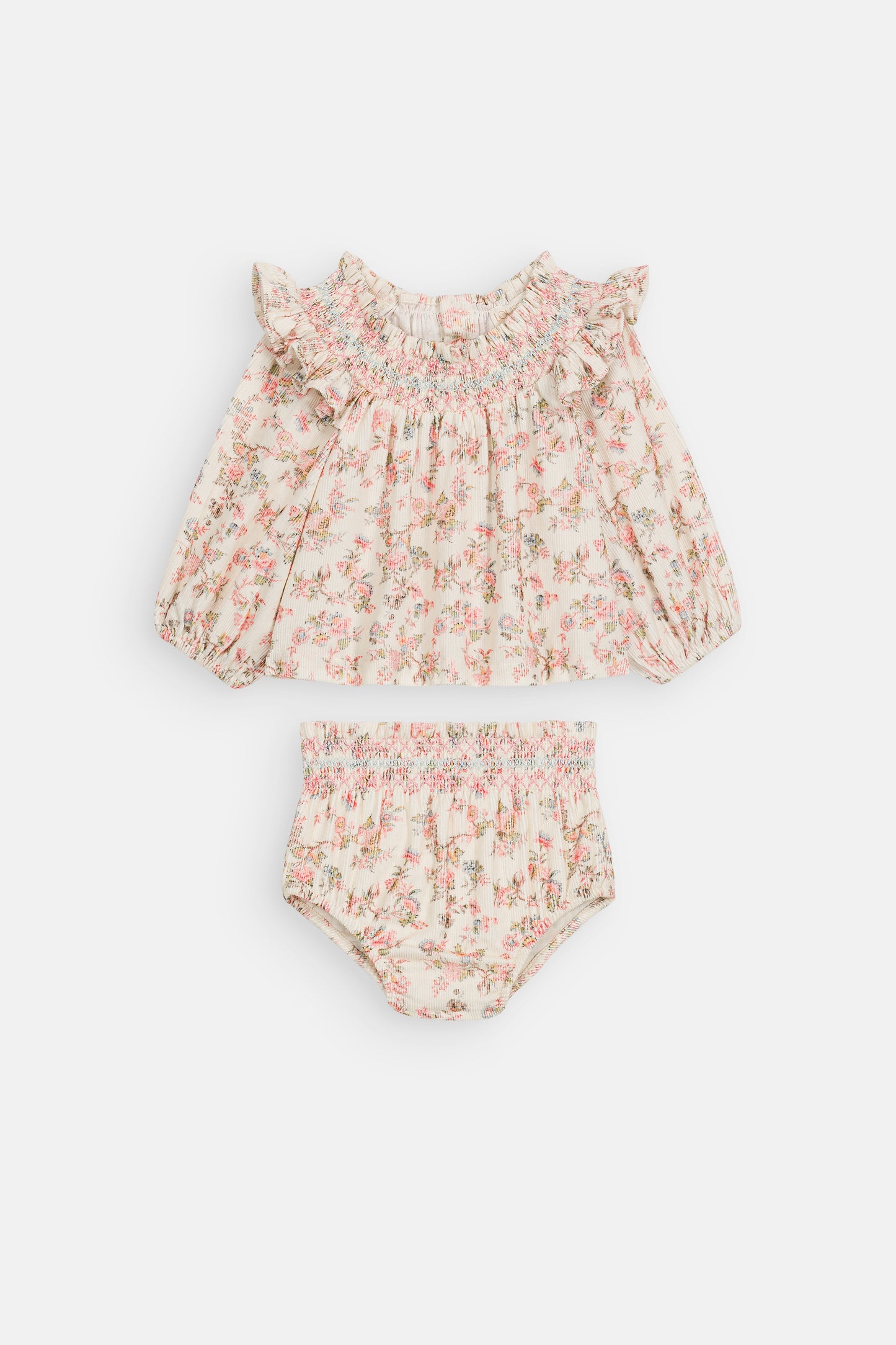 Poetic Top And Bloomers - Cream Carnation Vale