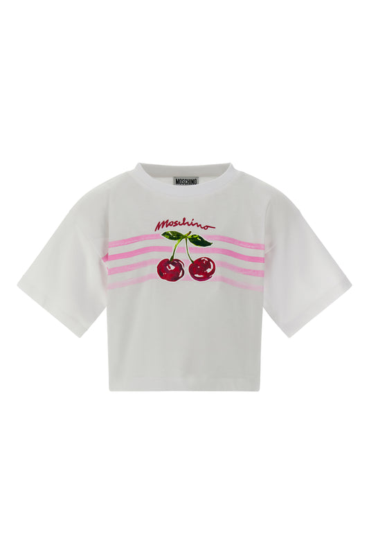 Moschino Short Sleeve Vest w Stripe