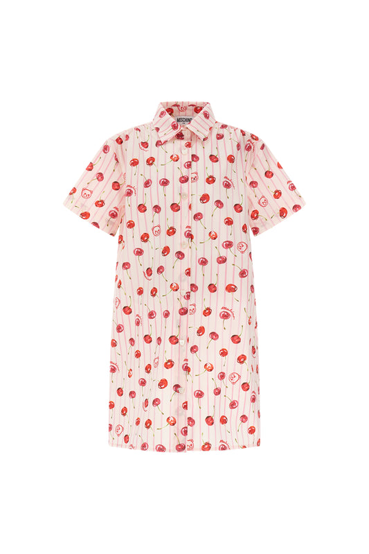 Moschino Short Sleeve printed Collar Dress HDV0HG