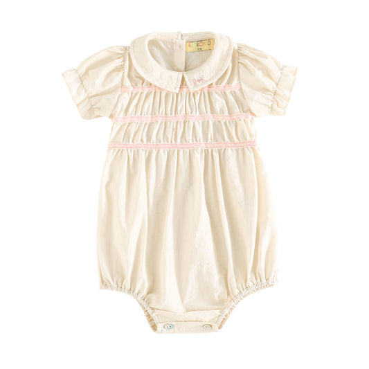 RetroKid Halston Smocked Baby Girl Romper