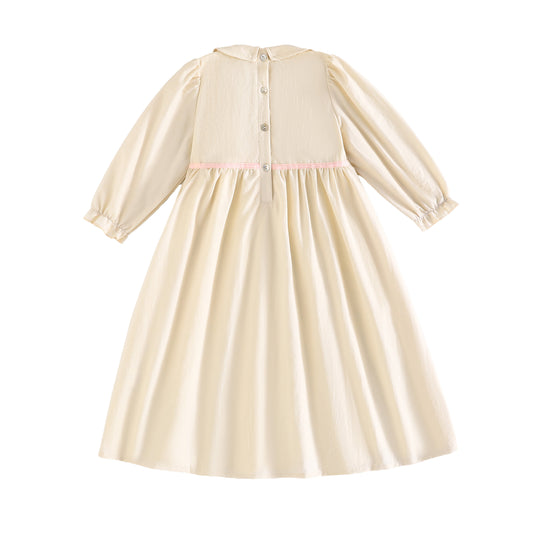 RetroKid Halston Smocked Dress - 3/4 Sleeve