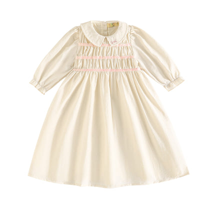 RetroKid Halston Smocked Dress - 3/4 Sleeve
