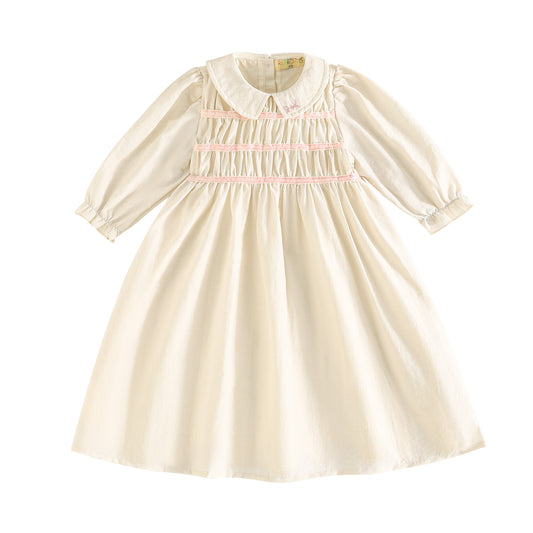 RetroKid Halston Smocked Dress - 3/4 Sleeve