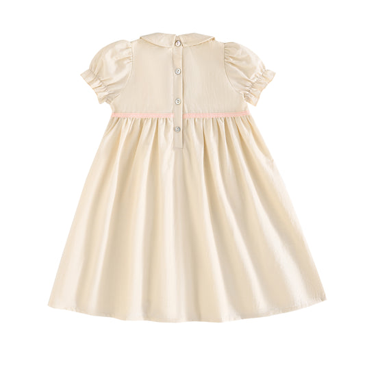 RetroKid Halston Smocked Short Sleeve Dress