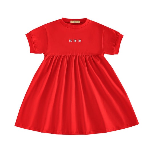 RetroKid Hollis RK Logo Hi-Waist Tshirt Dress