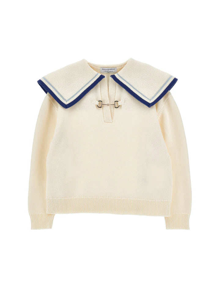 Philosophy Sweater with Sailor Collar I9G607