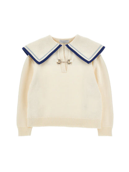 Philosophy Sweater with Sailor Collar I9G607