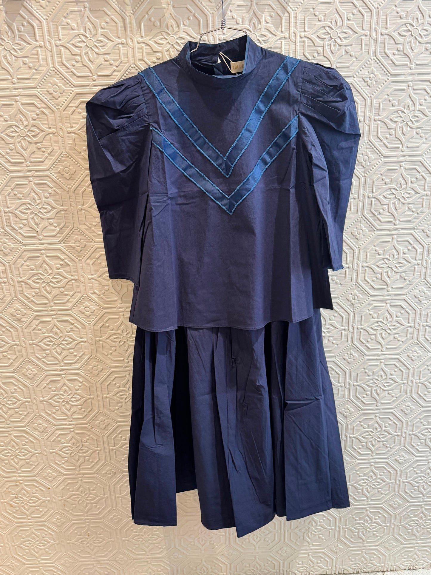 Bow Blouse - Denim (sells as set only)