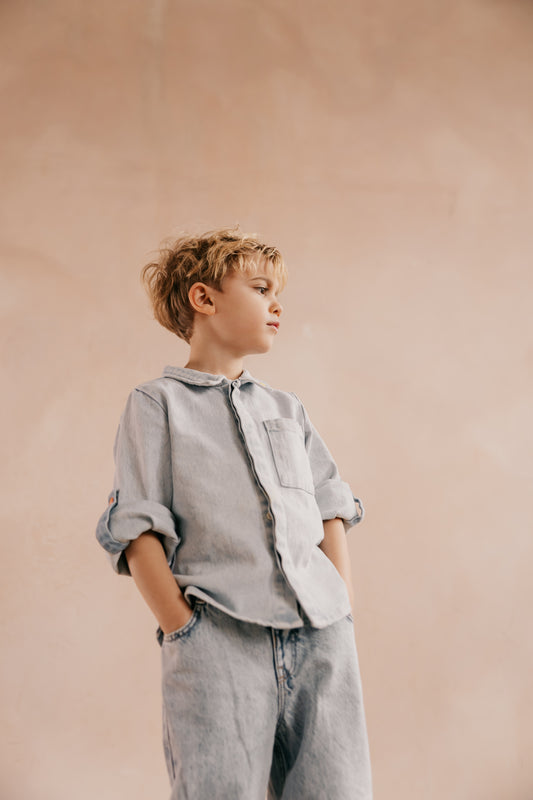Denim Snap Boys Shirt