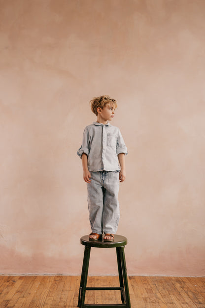 Denim Snap Boys Shirt