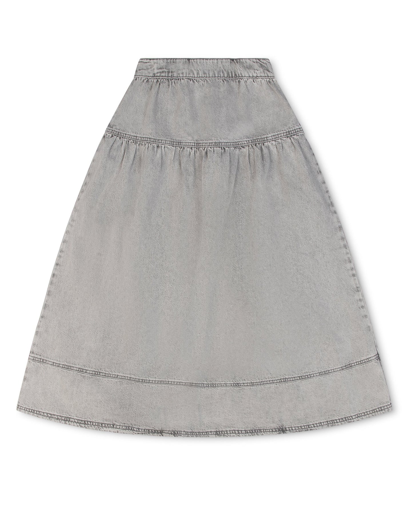 Classic Denim Maxi Skirt