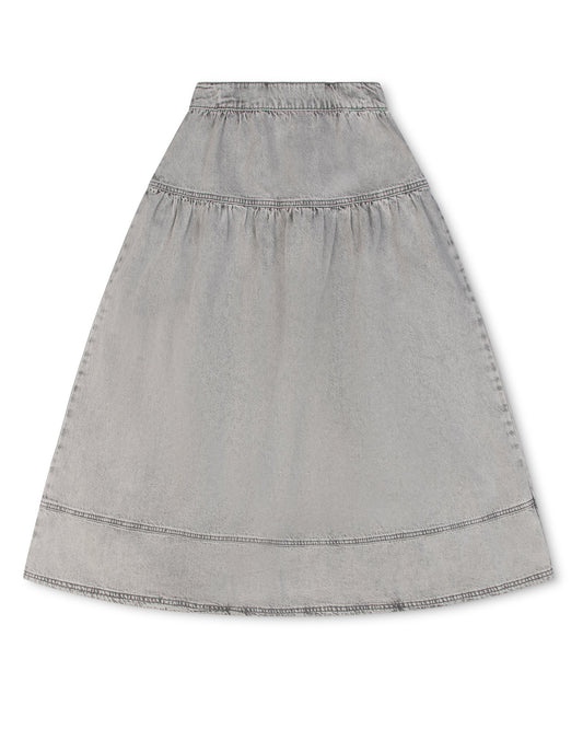 Classic Denim Maxi Skirt