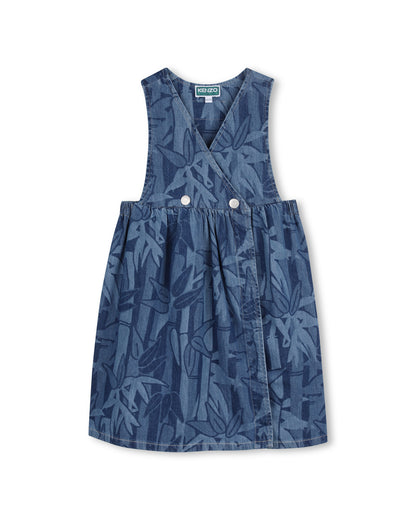 Kenzo Crossed Gather Denim Dress K61749