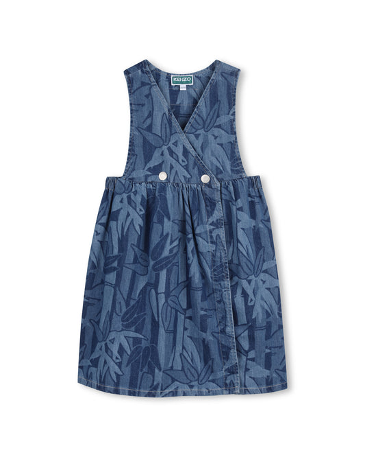 Kenzo Crossed Gather Denim Dress K61749