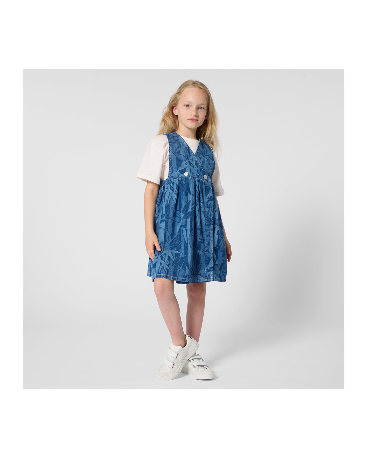 Kenzo Crossed Gather Denim Dress K61749