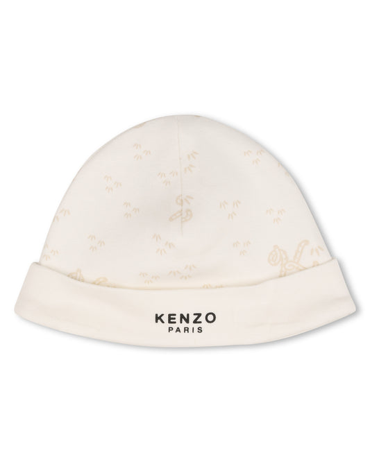 Kenzo Printed Fooie W Hat and Bib Set K61857