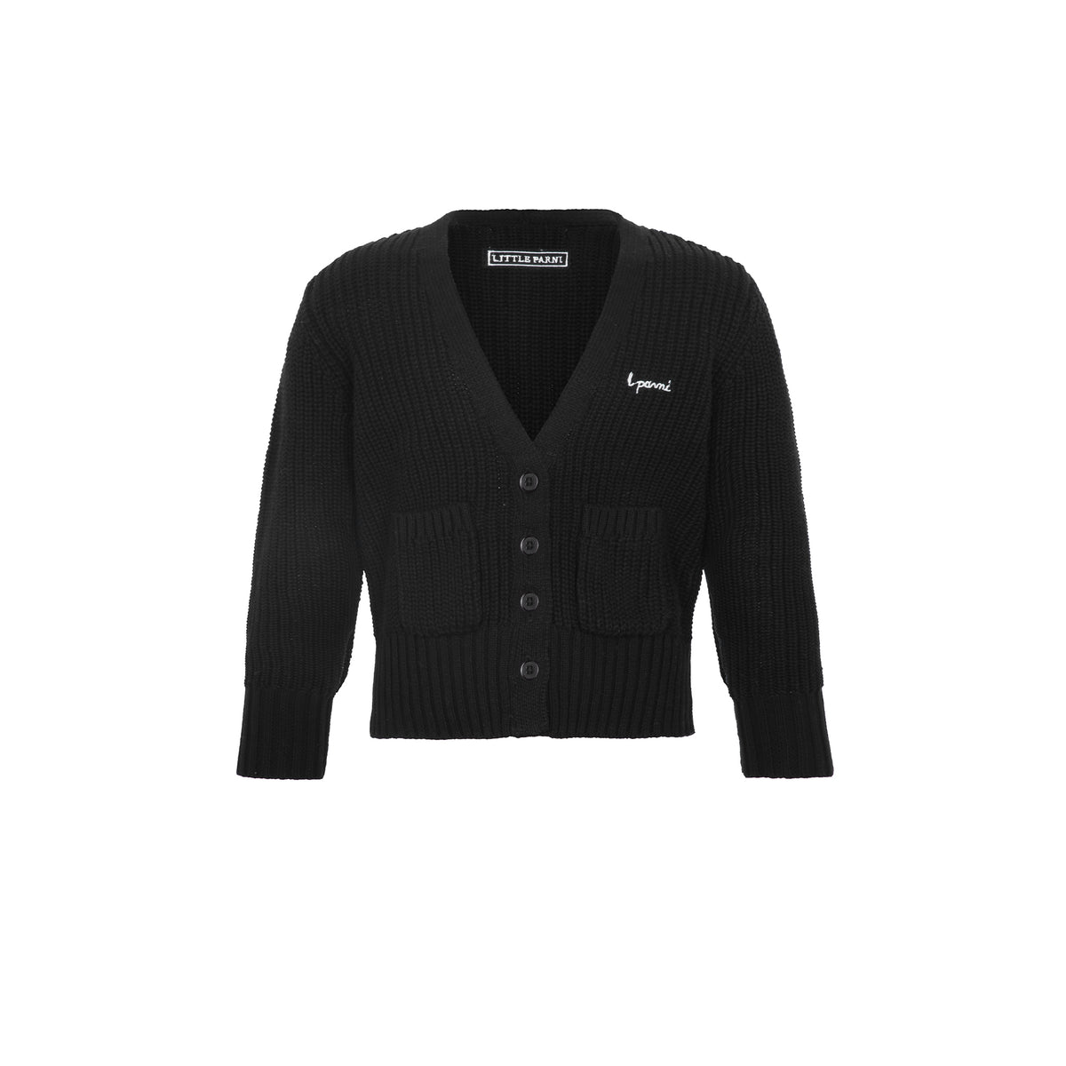 L. Parni Elegant Cardigan - Black
