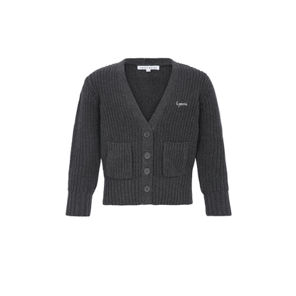 L. Parni Elegant Cardigan - Grey