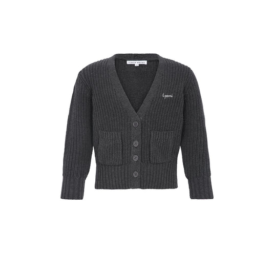 L. Parni Elegant Cardigan - Grey