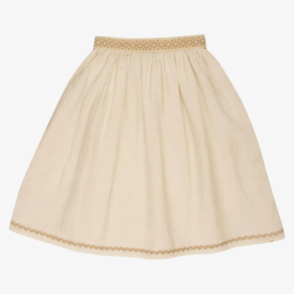 The Little Poets Bordalo Midi Skirt w/ Ochre belt