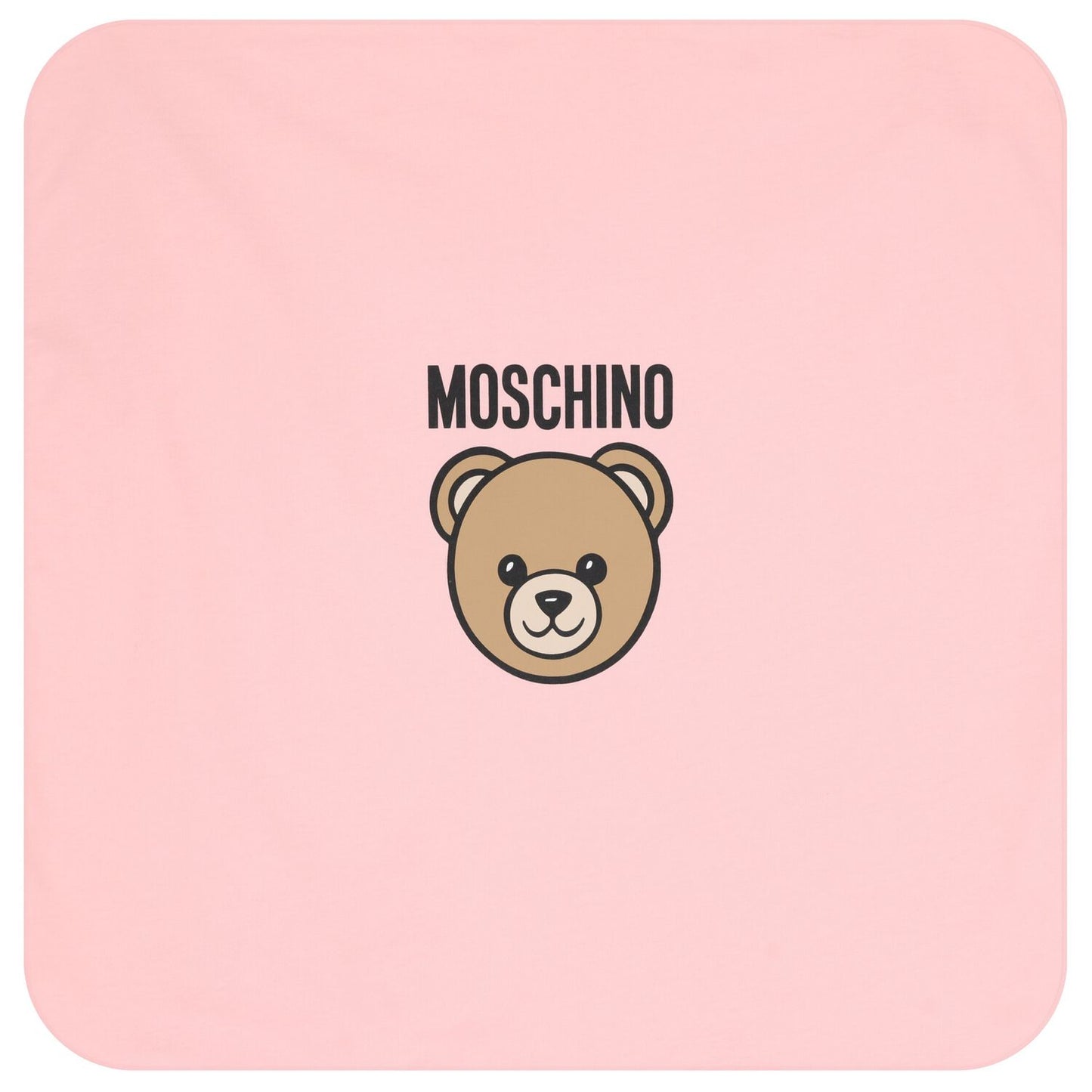 Moschino Blanket with Bear and Text Logo MUB00M