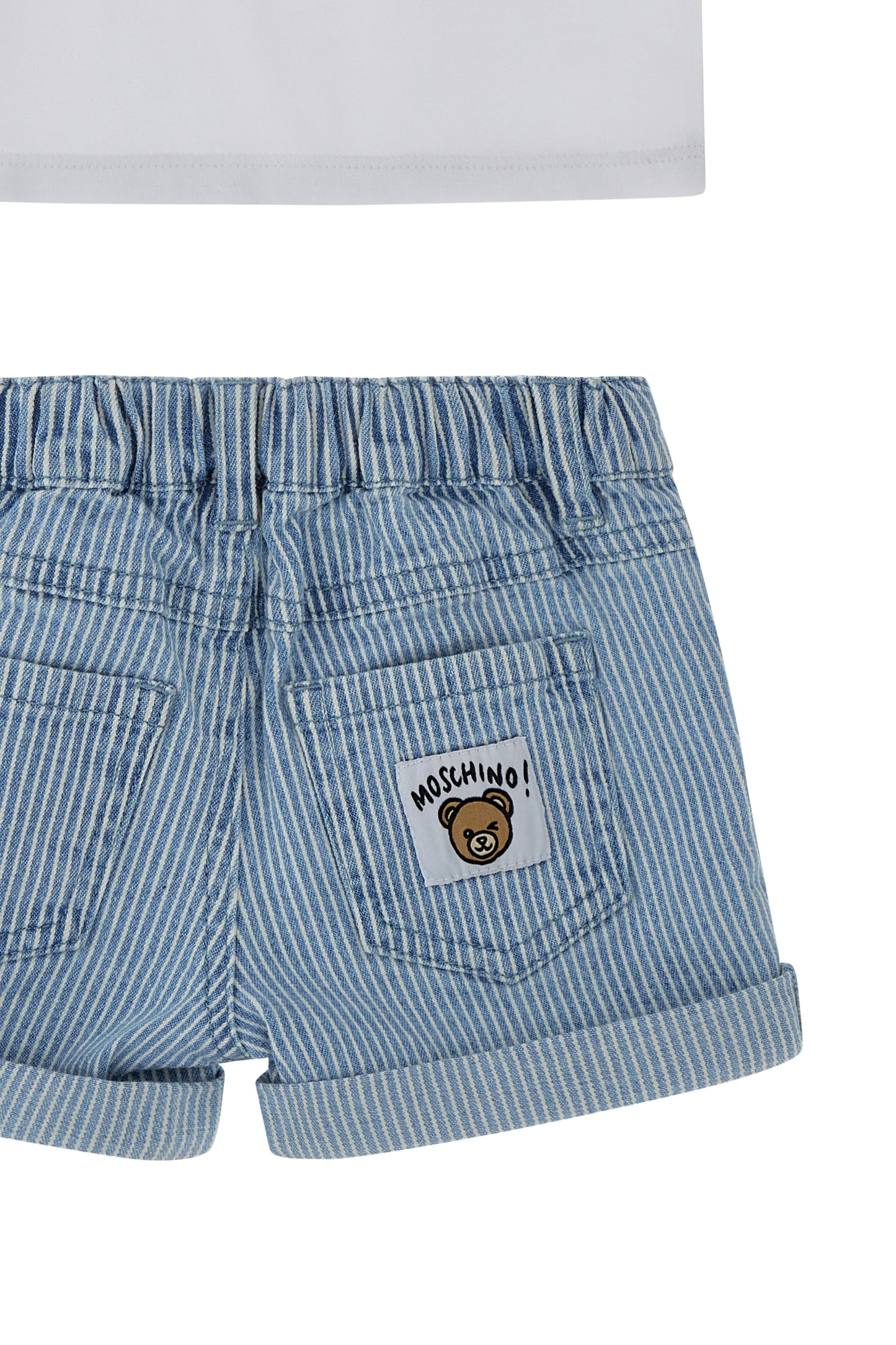 Moschino Tshirt W Striped Shorts MUG01O