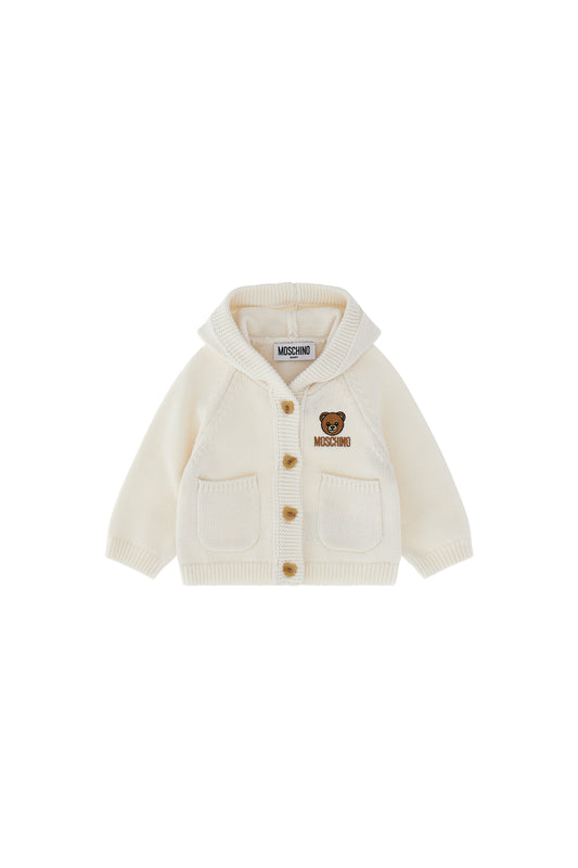 Moschino Hooded Knit Cardigan MUW00X