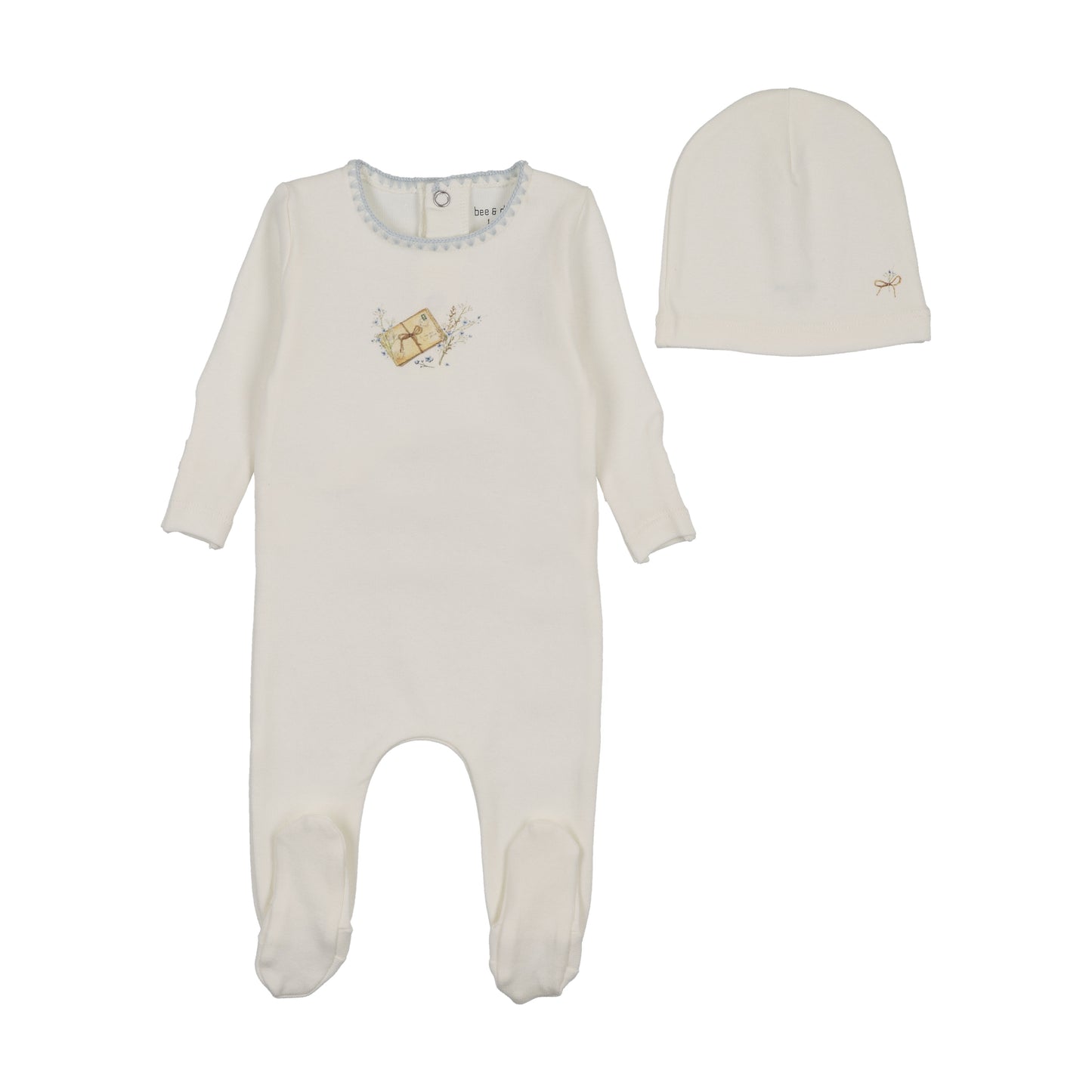 B&D Mail and Flowers Footie & Beanie
