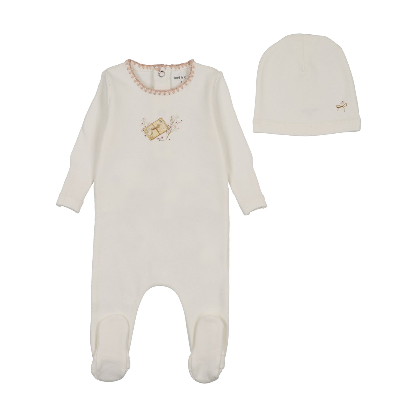 B&D Mail and Flowers Footie & Beanie