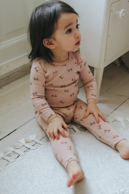 Bow Print 2 PC Set