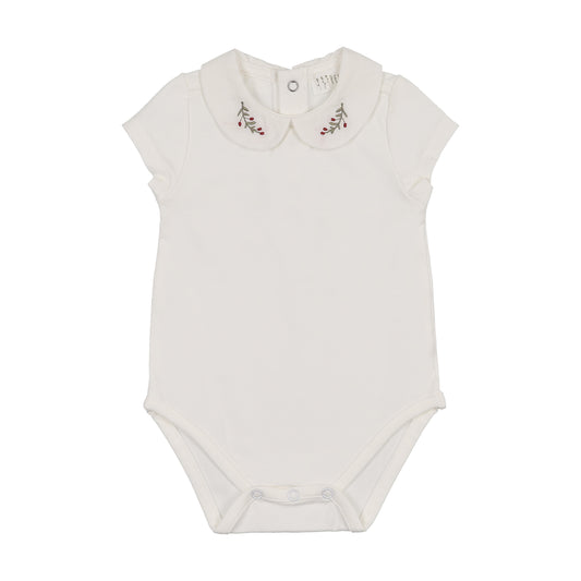 Peluche SS Onesie with Emb Collar