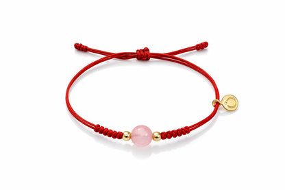 Red String Bracelet Pink Jade (nb-4y)