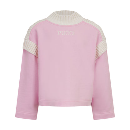 Sweater With Logo Z3183 - Pink