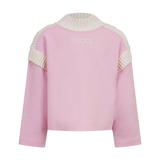 Sweater With Logo Z3183 - Pink