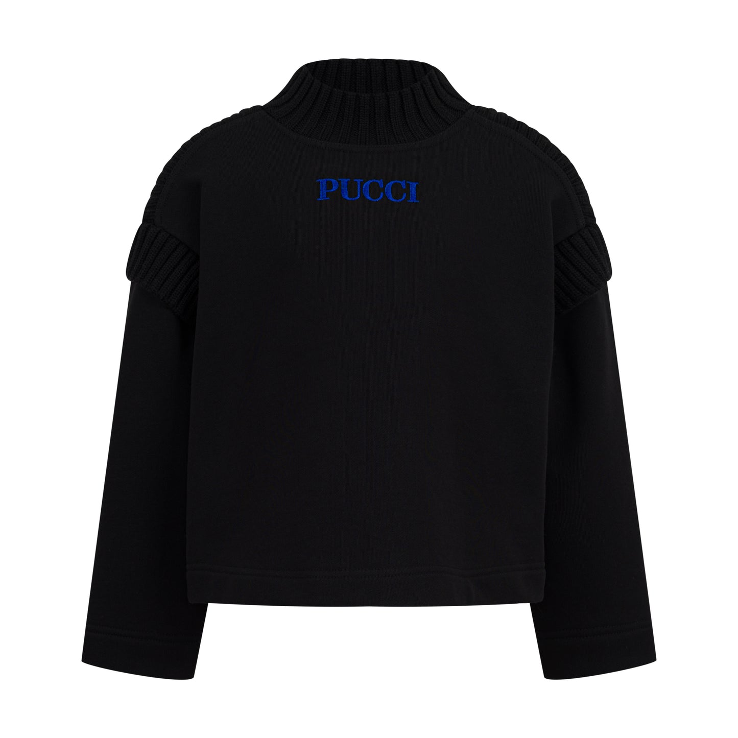 Sweater With Logo Detail Z3183 - Black/Blue