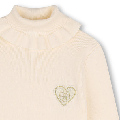 Polo Neck Sweater C21295 - Ivory
