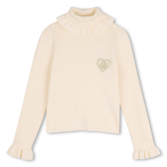 Polo Neck Sweater C21295 - Ivory