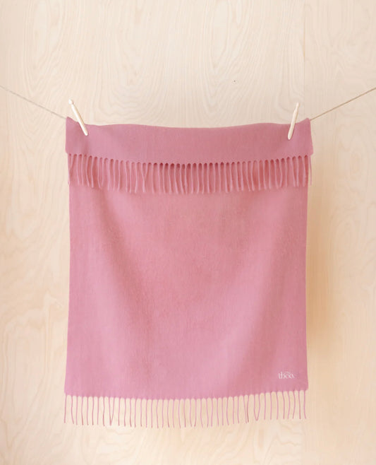 Lambswool Baby Blanket - Blush