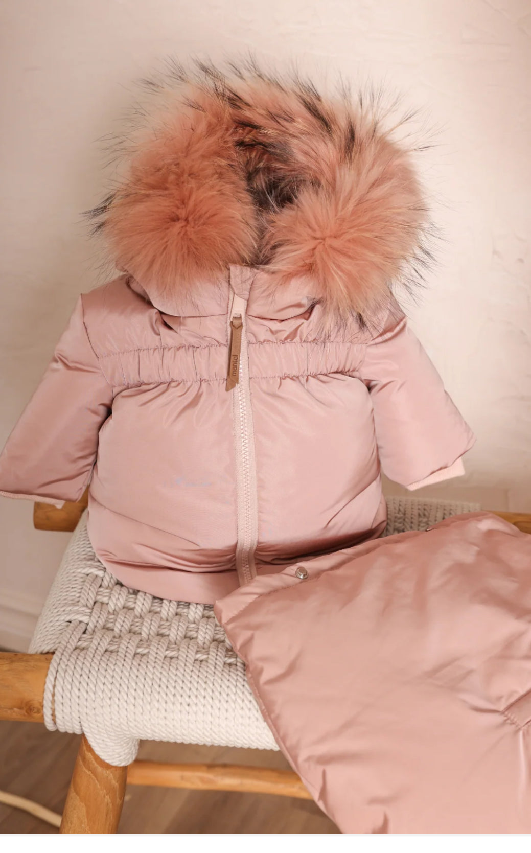 Mantel Gathered High Waist Jacket + Footmuff