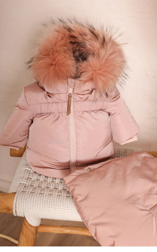 Mantel Gathered High Waist Jacket + Footmuff